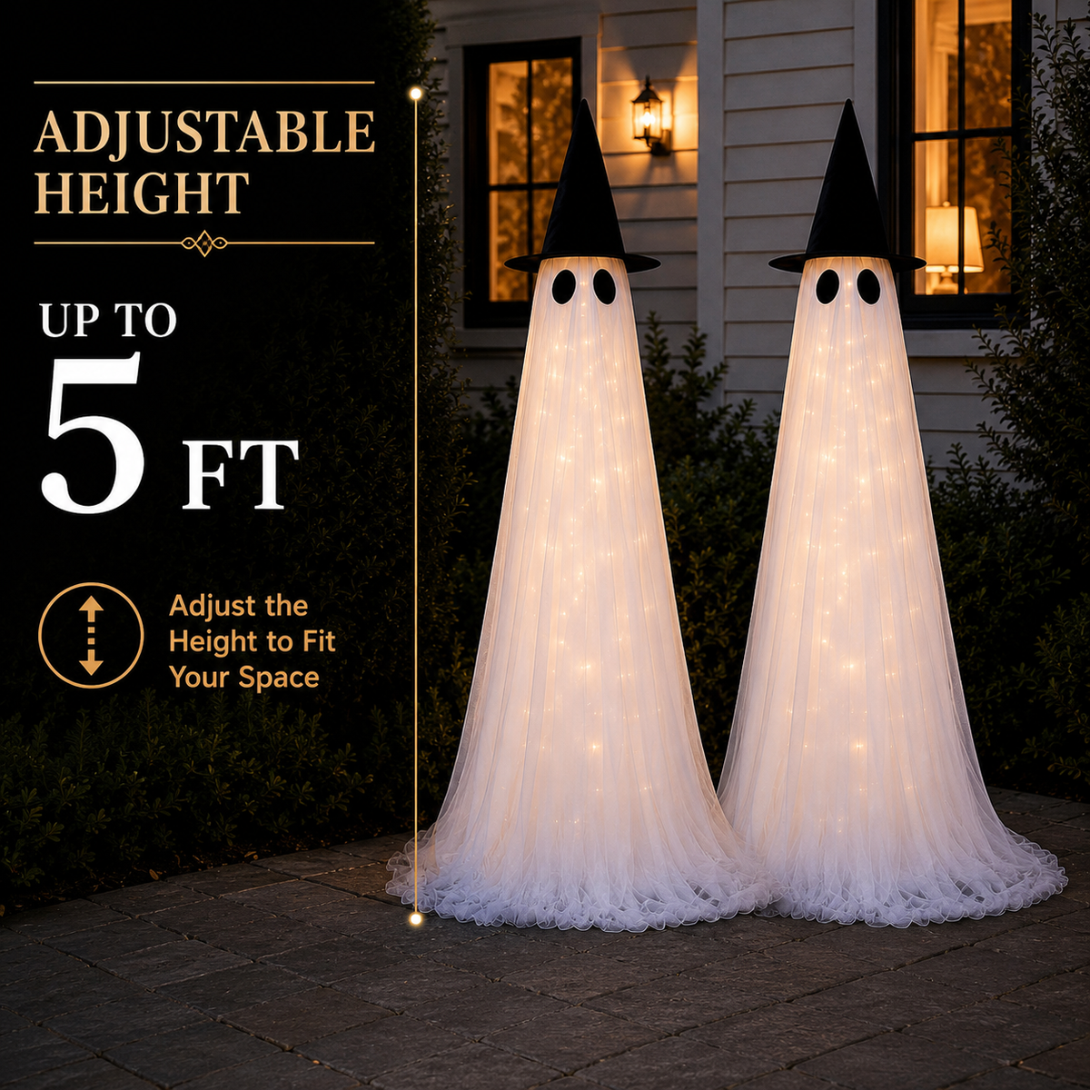 Halloween Light Up Figure For Outdoor Porch Garden And Yard Decor