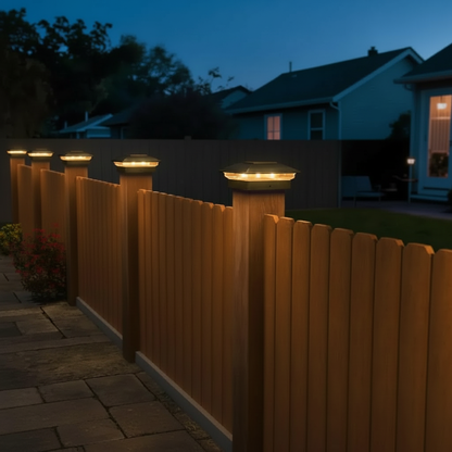 Dual Mode Waterproof Solar Post Cap Lights For Outdoor Fence | SLIMG:7458177586805351801