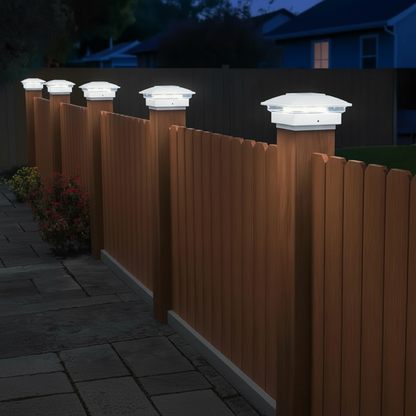 Dual Mode Waterproof Solar Post Cap Lights For Outdoor Fence | SLIMG:7458168873507889640