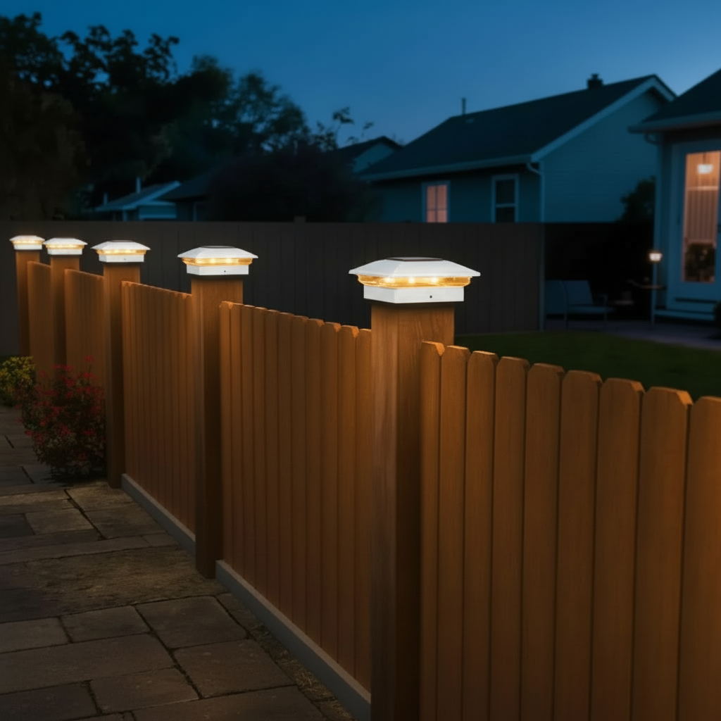Dual Mode Waterproof Solar Post Cap Lights For Outdoor Fence | SLIMG:7458177586704687697