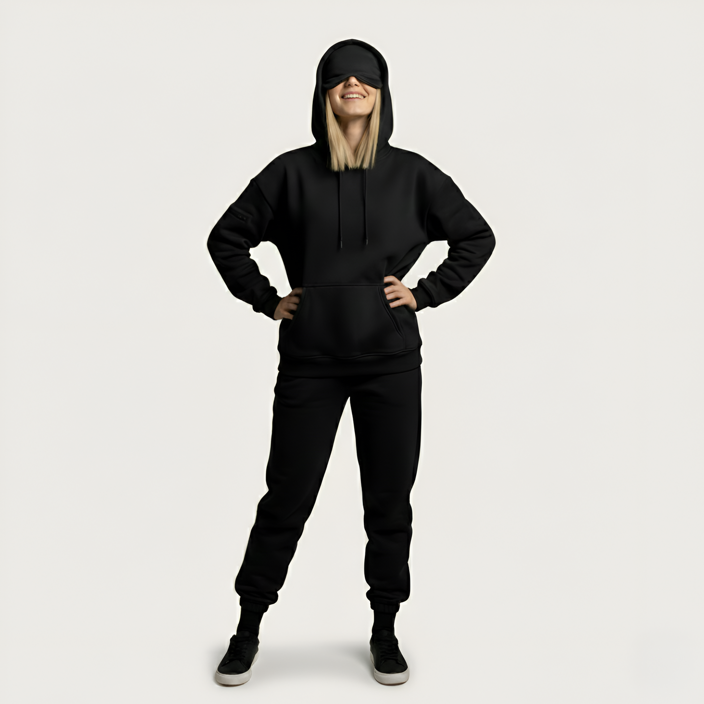 Travel Hoodie With Built In Sleeping Mask