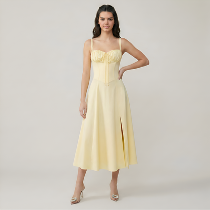 Floral Printed A Line Midi Dress For Women
