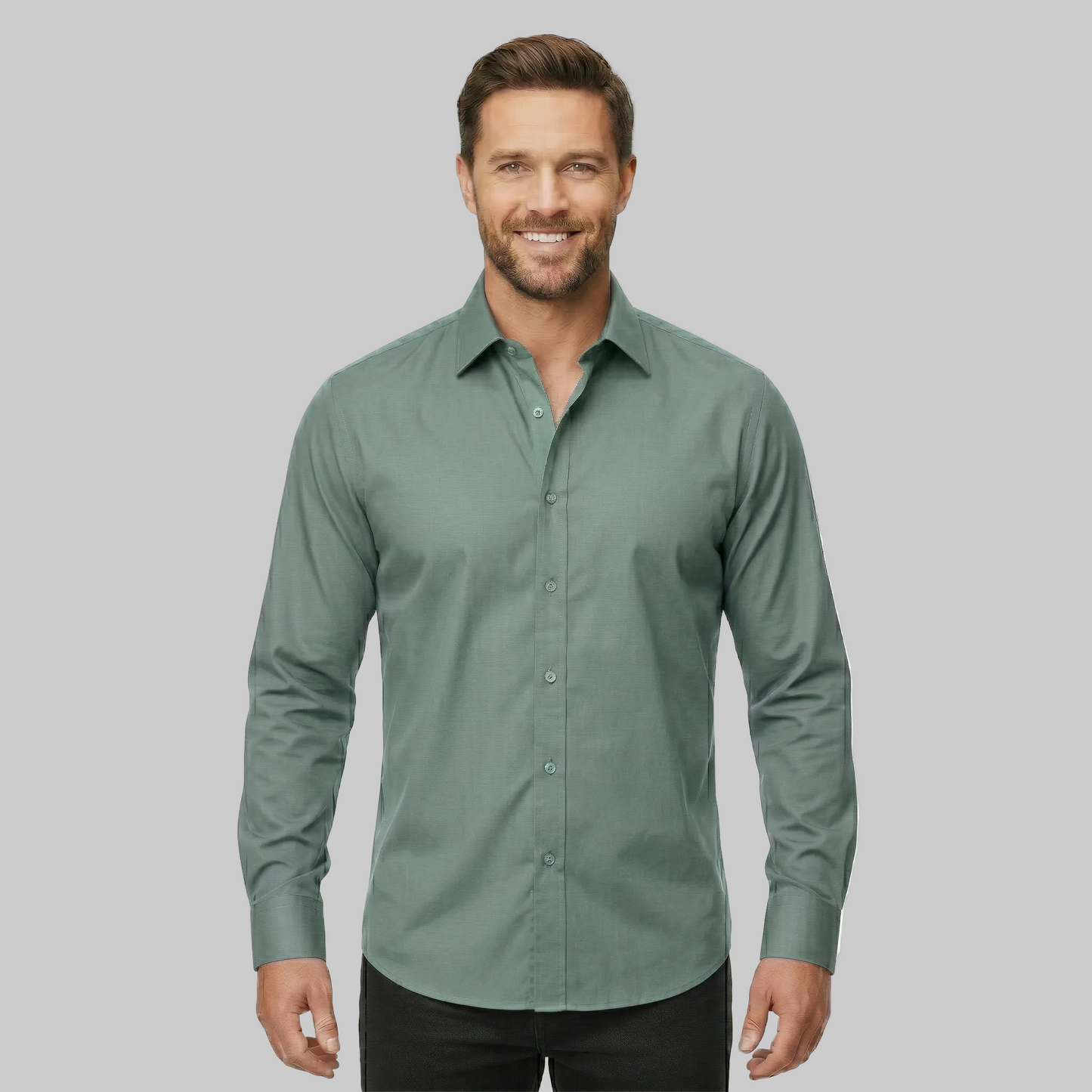 Classic Stretch Long Sleeve Button Down Shirt
