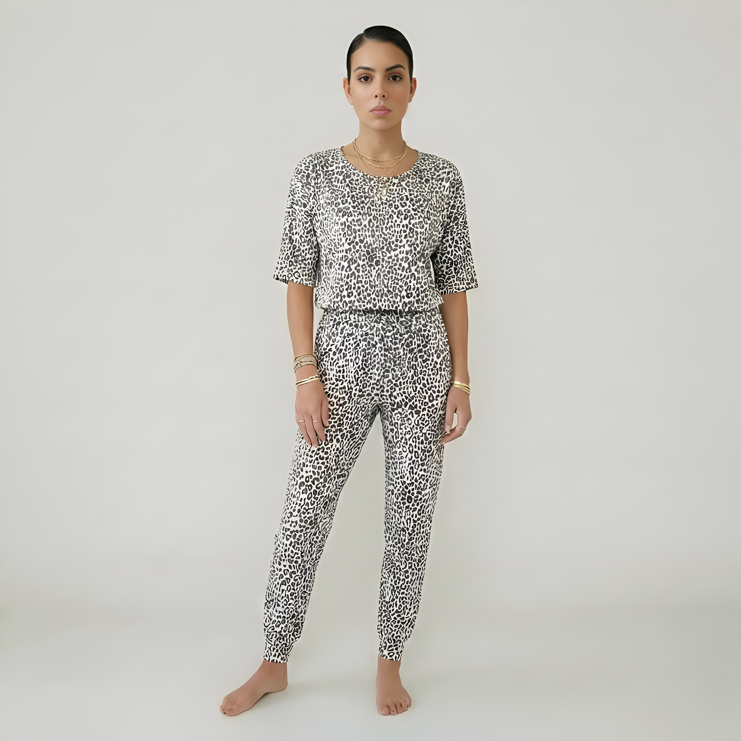 Two Piece Mystery Pajama Set For Women