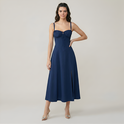 Floral Printed A Line Midi Dress For Women