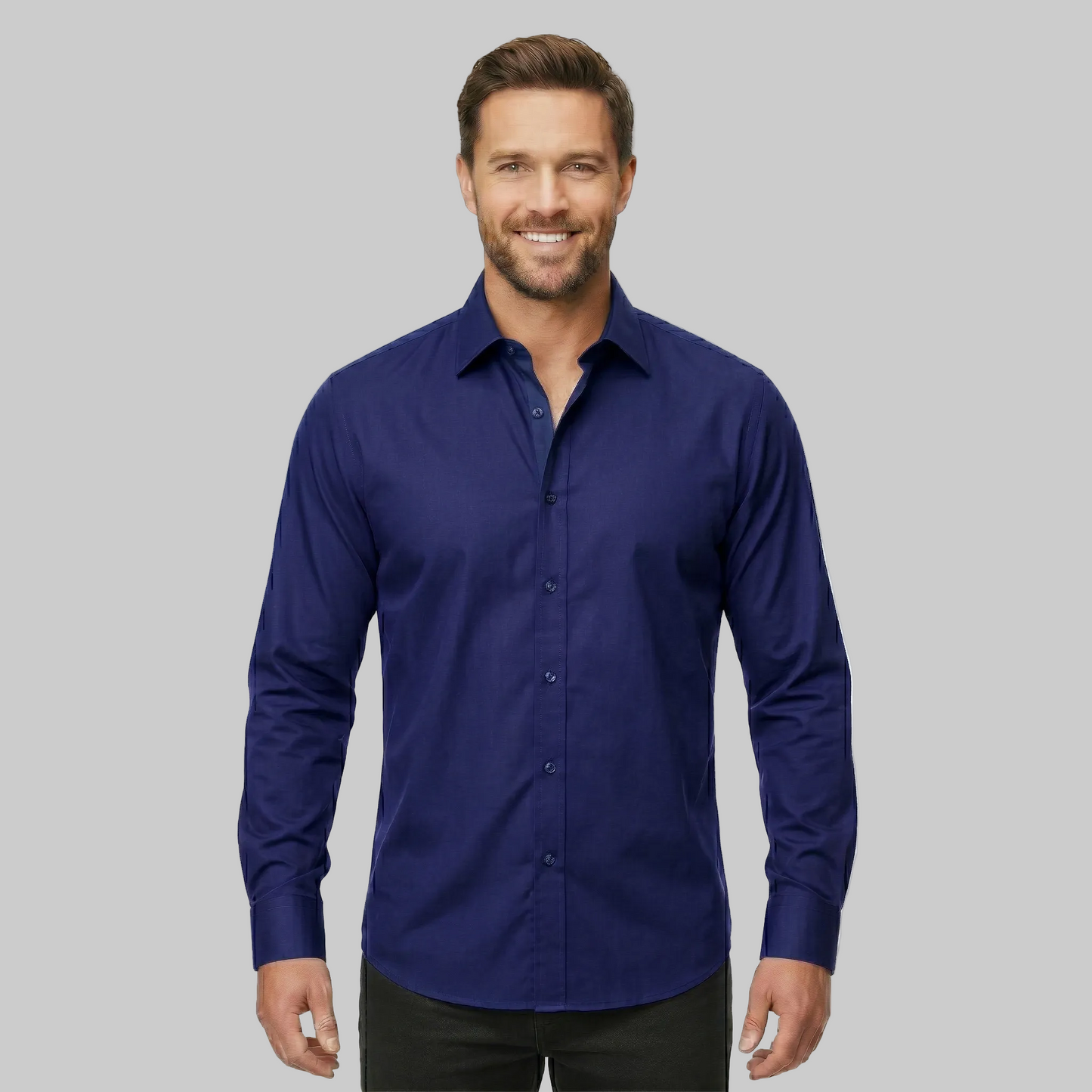 Classic Stretch Long Sleeve Button Down Shirt