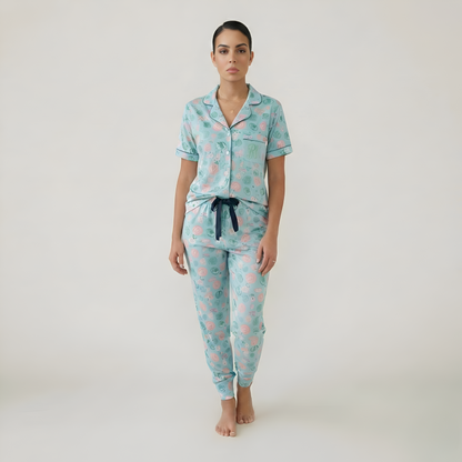 Two Piece Mystery Pajama Set For Women
