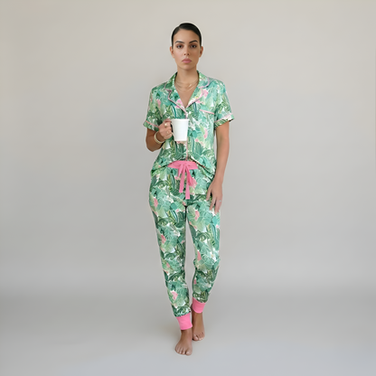 Two Piece Mystery Pajama Set For Women