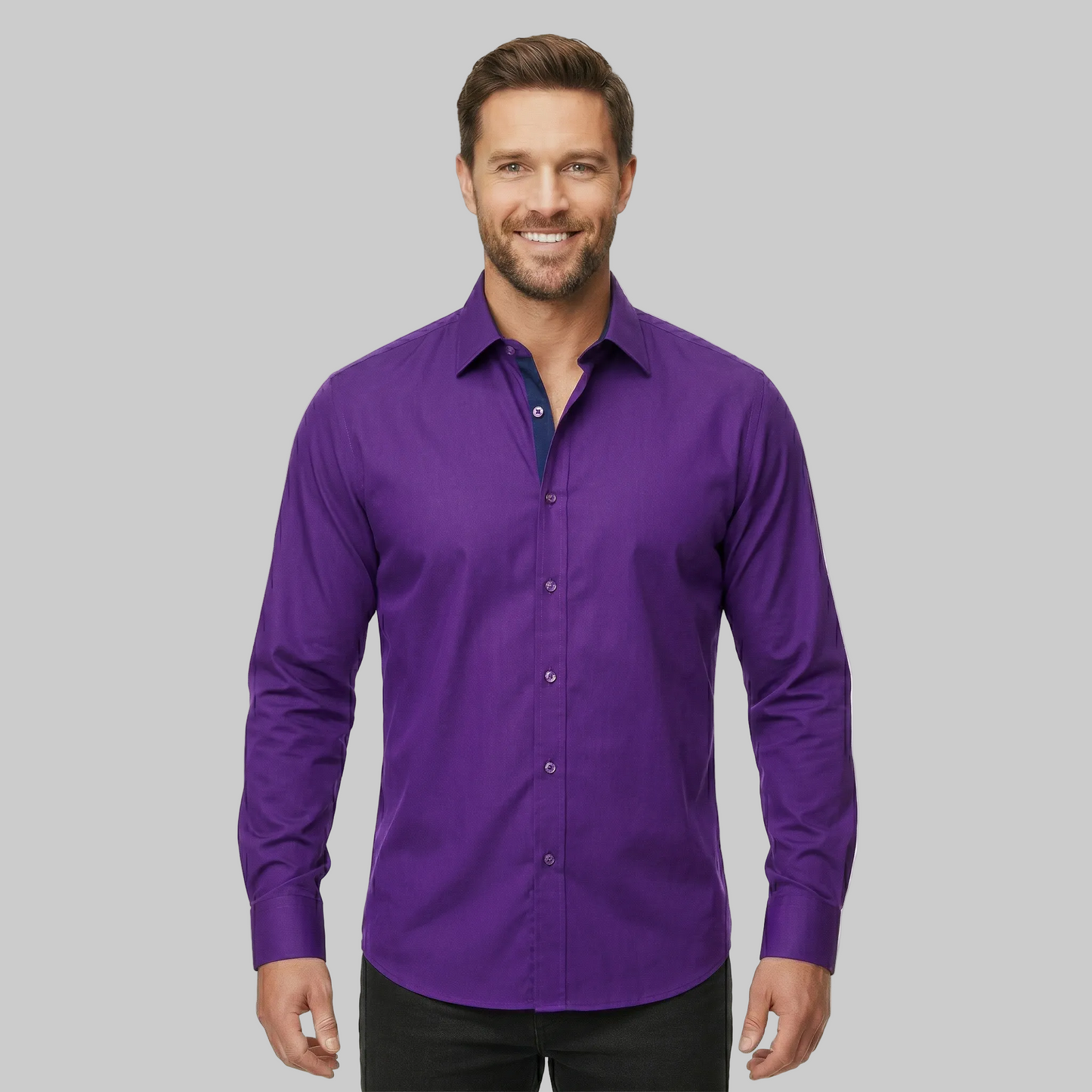 Classic Stretch Long Sleeve Button Down Shirt