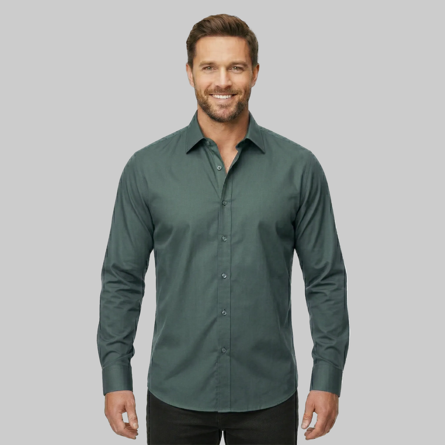 Classic Stretch Long Sleeve Button Down Shirt