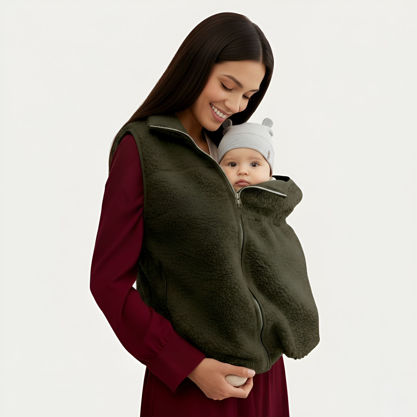 Mama Babywearing Front Carry Fleece Jacket
