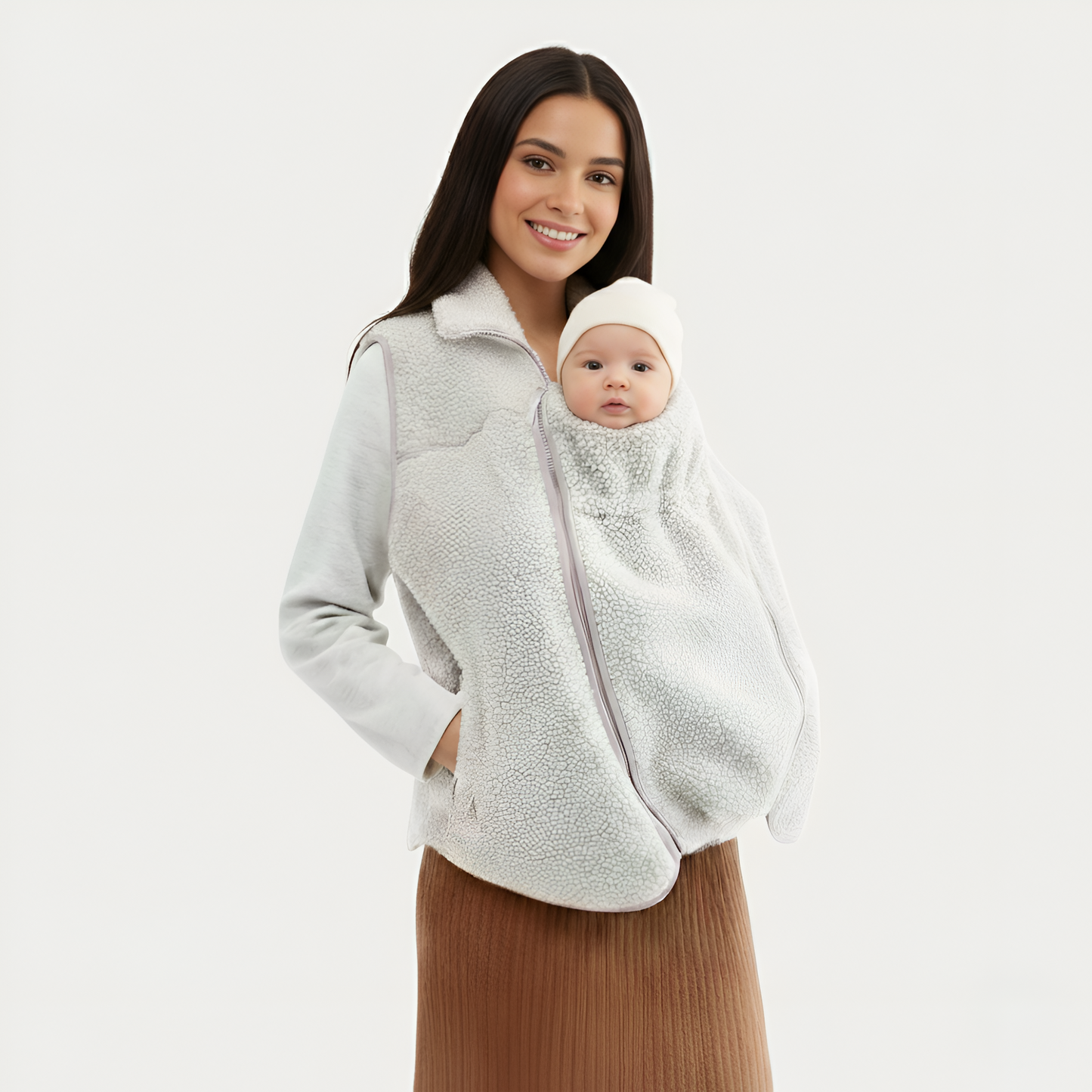 Mama Babywearing Front Carry Fleece Jacket