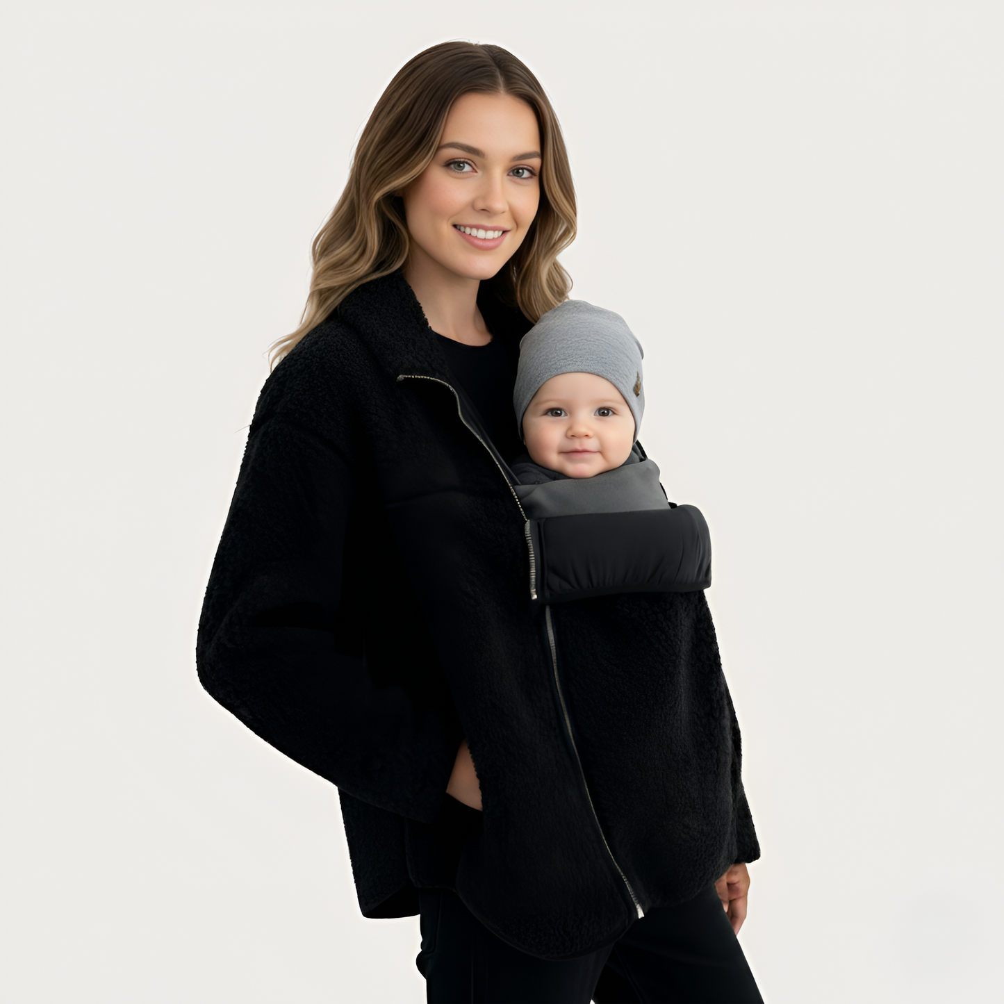 Mama Babywearing Front Carry Fleece Jacket