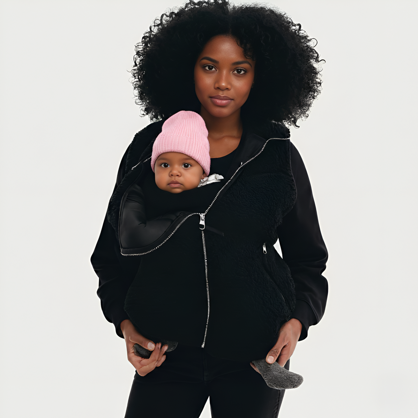 Mama Babywearing Front Carry Fleece Jacket