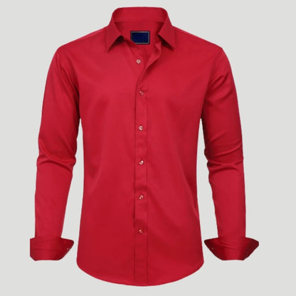 Men Dress Shirt Solid Long Sleeve Wrinkle | SLIMG:7143649996469979124