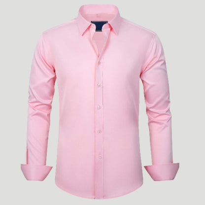 Men Dress Shirt Solid Long Sleeve Wrinkle | SLIMG:7143649996469979122