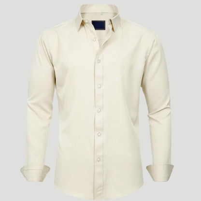 Men Dress Shirt Solid Long Sleeve Wrinkle | SLIMG:7143649996469979119
