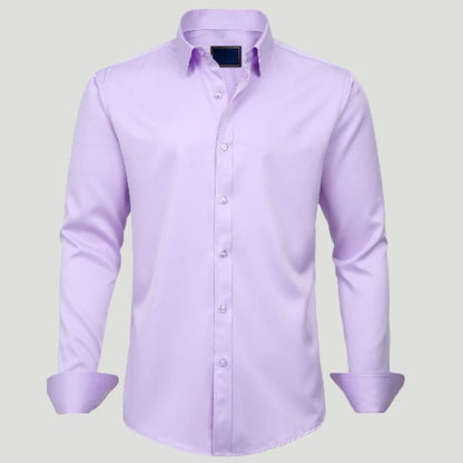 Men Dress Shirt Solid Long Sleeve Wrinkle | SLIMG:7143649996469979114