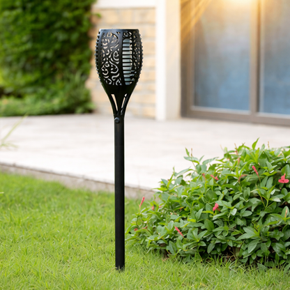 Solar Flame Torch Pathway Lights