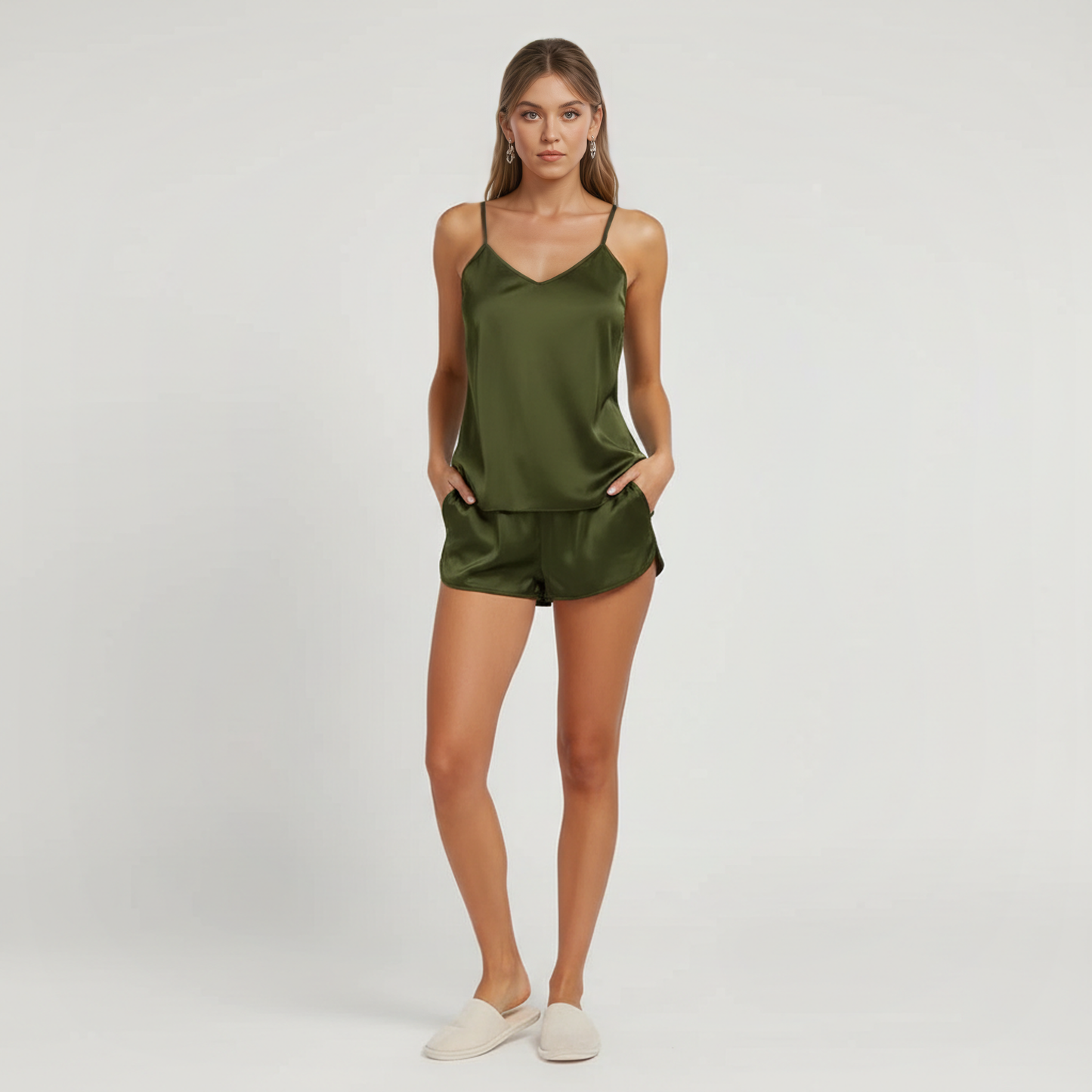 Satin Sleepwear Two Piece Cami Set