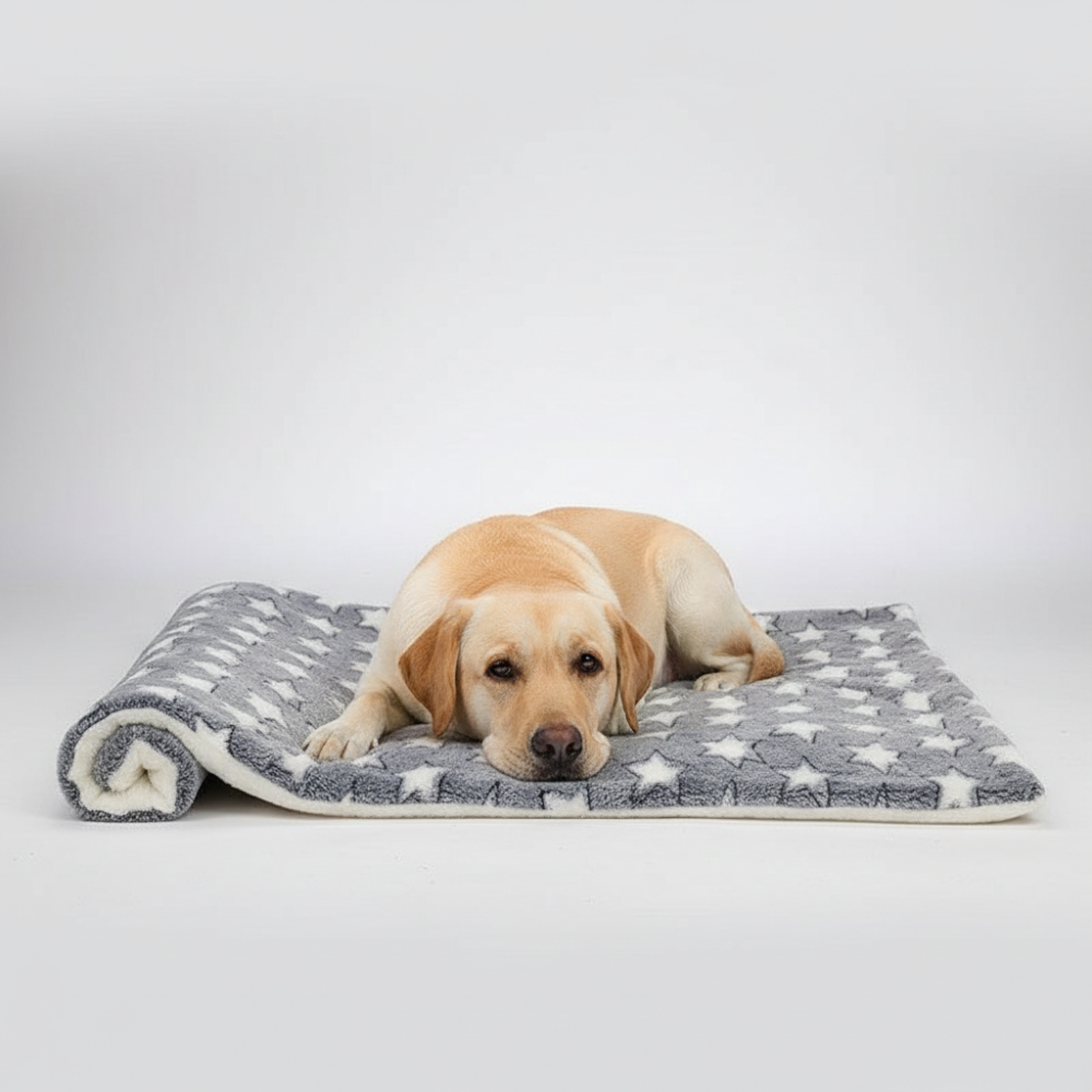 Printed Fleece Pet Cushion Blanket
