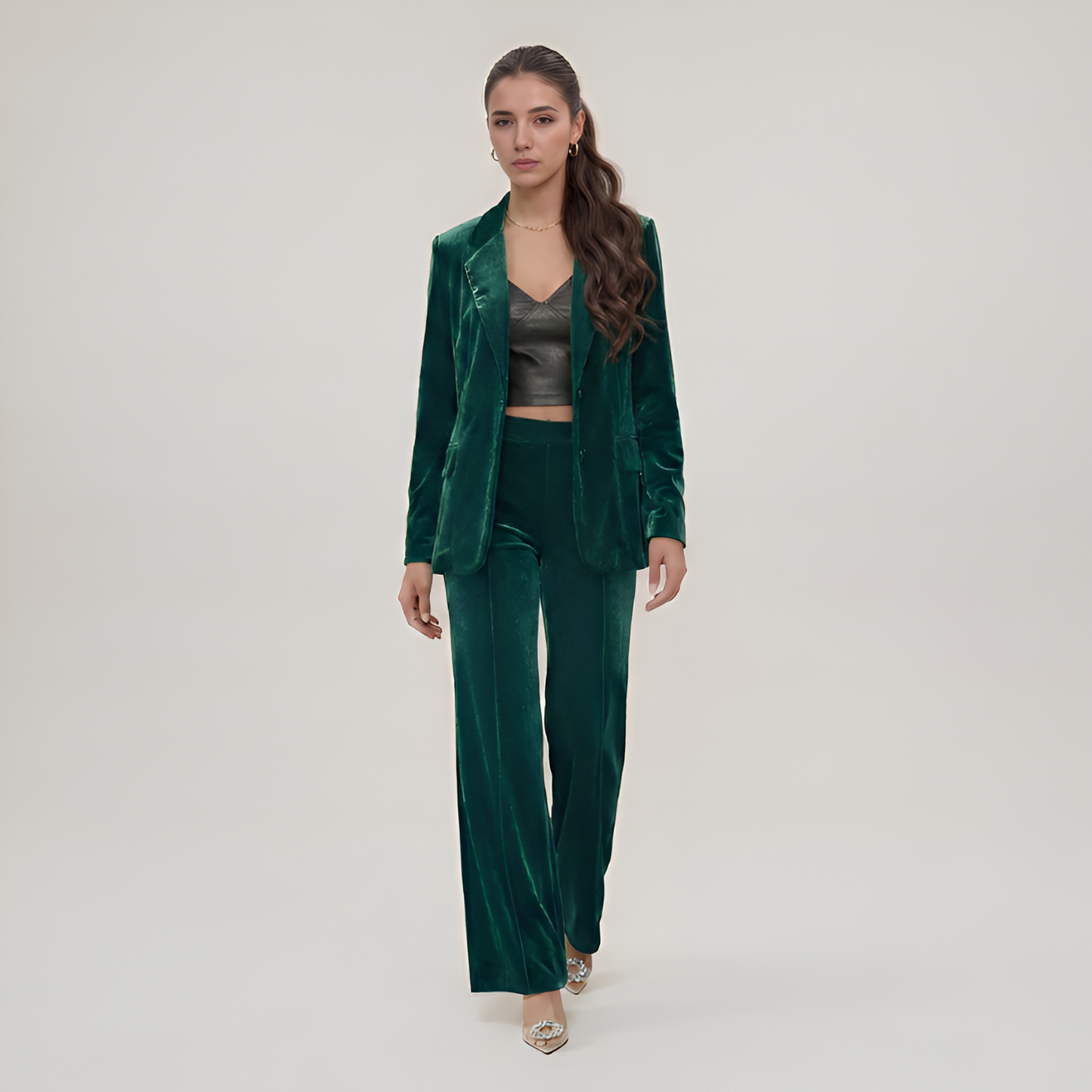 High Rise Statement Flare Pants For Women