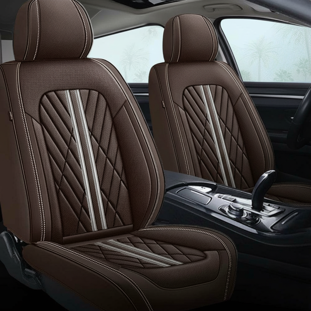 Ultra Car Seat Covers With Leather Design And Airbag Compatibility For Cars