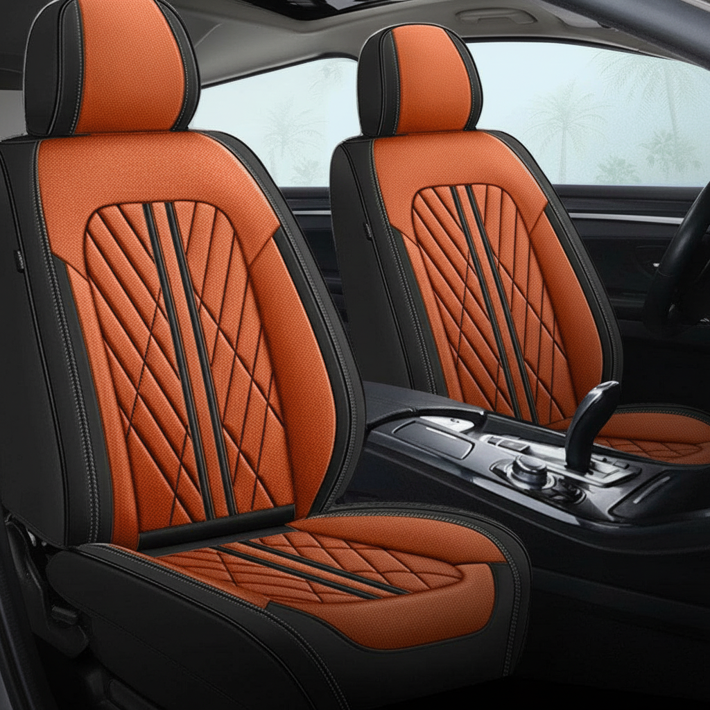 Ultra Car Seat Covers With Leather Design And Airbag Compatibility For Cars