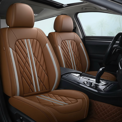 Ultra Car Seat Covers With Leather Design And Airbag Compatibility For Cars