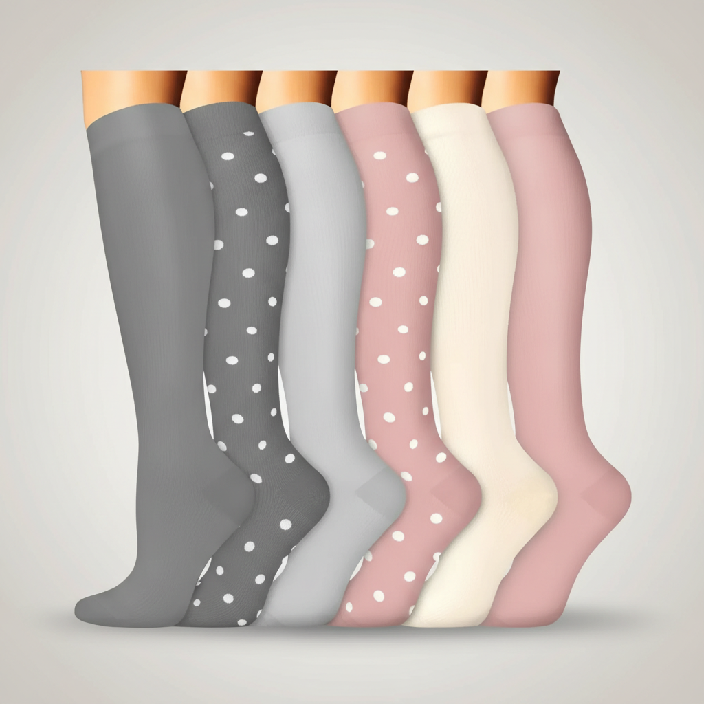 Pack Of 6 Compression Socks For Hiking