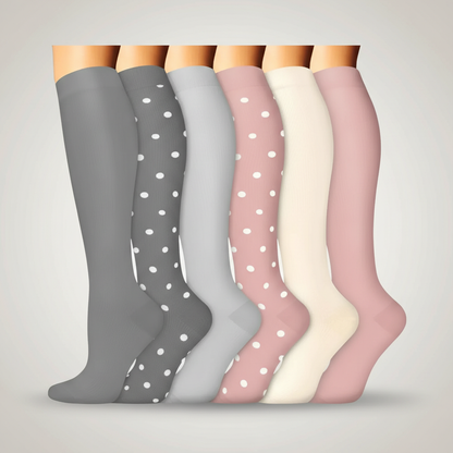 Pack Of 6 Compression Socks For Hiking