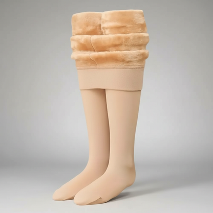 Thick Fleece Lined Tights For Girls