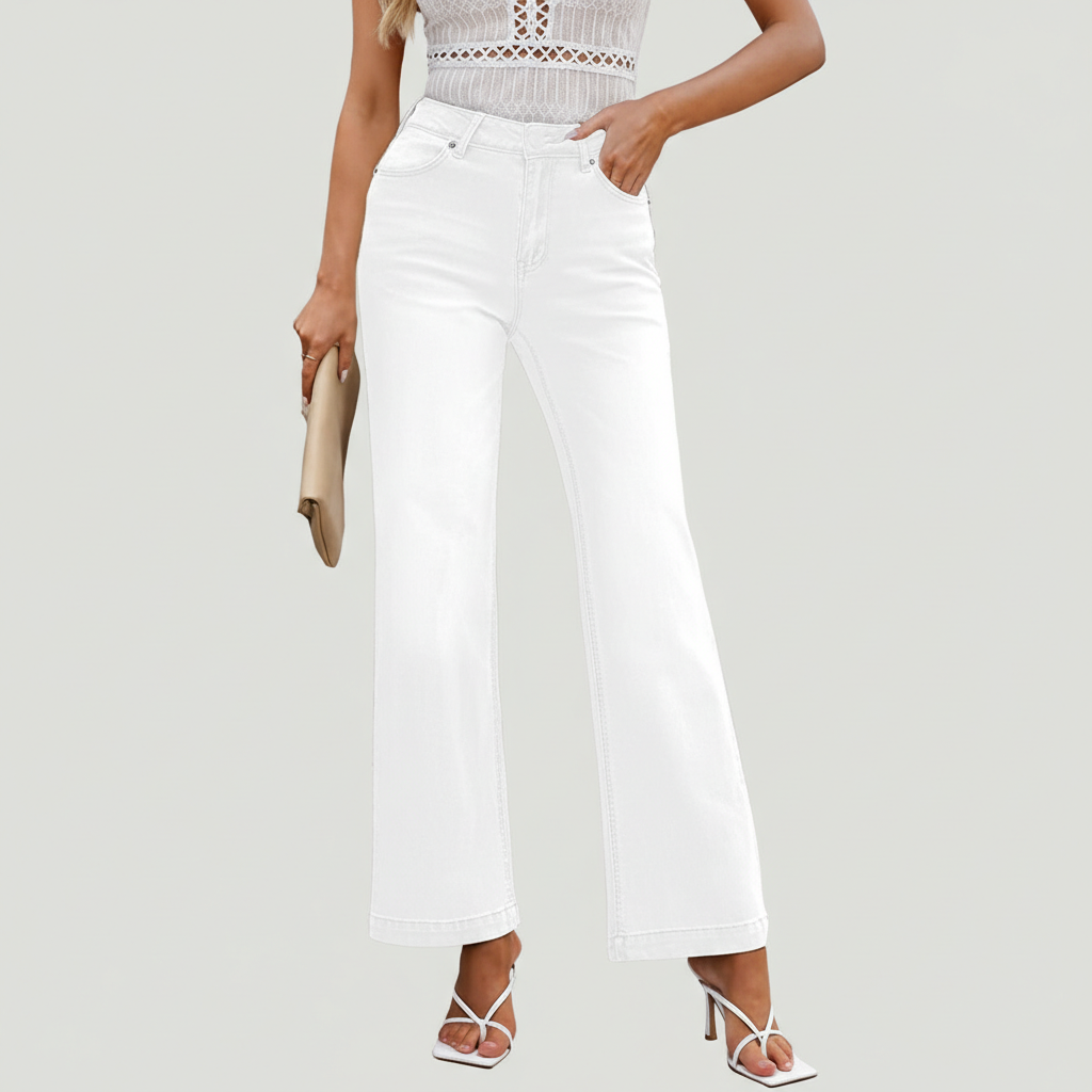 Vintage Inspired Flare Denim Jeans