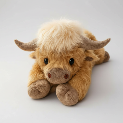 Cartoon Highland Cow Stuffed Toy