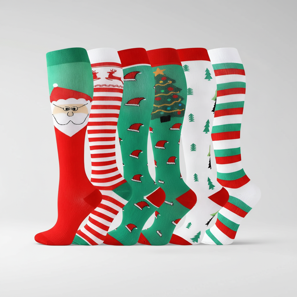 Pack Of 6 Compression Socks For Hiking