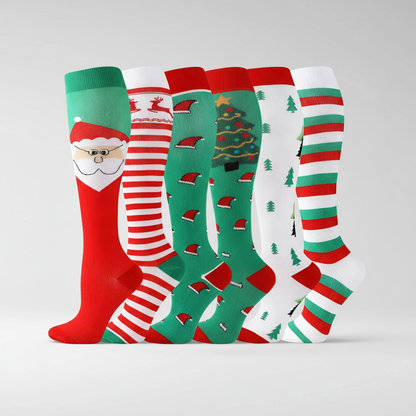 Pack Of 6 Compression Socks For Hiking