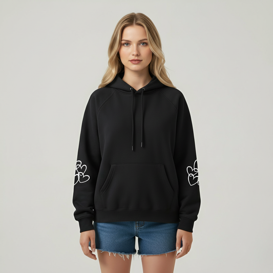 Oversized Highland Cow Printed Hoodie For Women