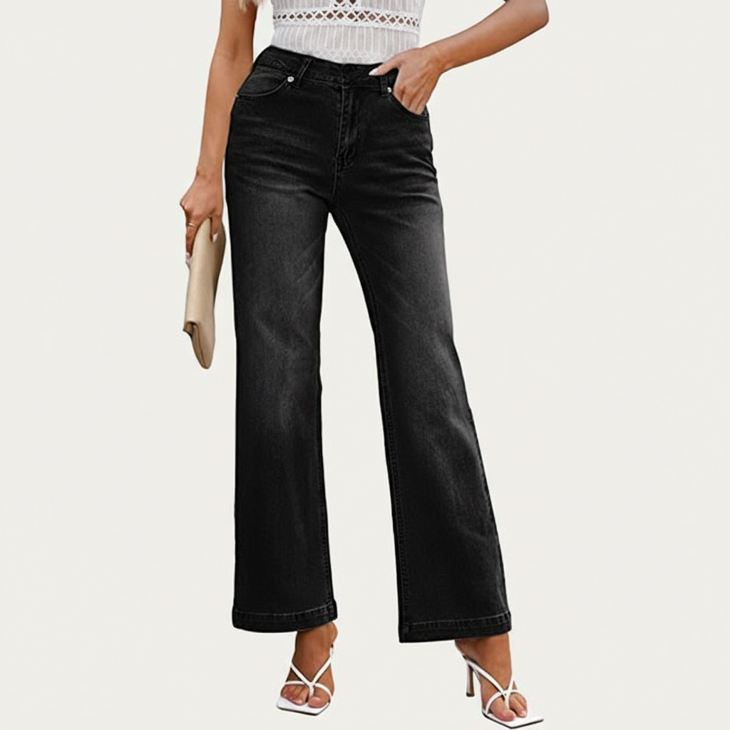 Vintage Inspired Flare Denim Jeans