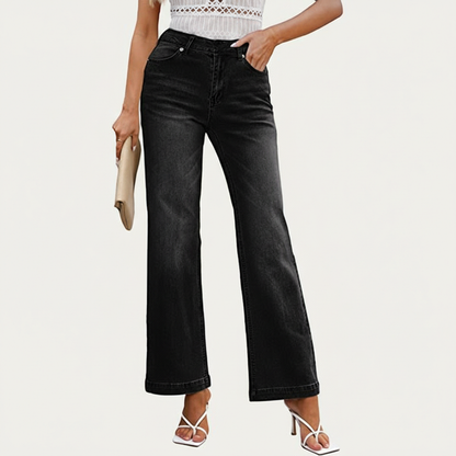 Vintage Inspired Flare Denim Jeans