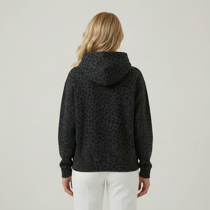 Leopard Printed Pullover Hoodie