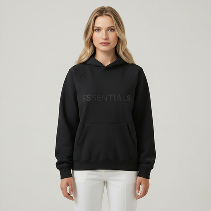 Classic Fit Hoodie With Graphic Design