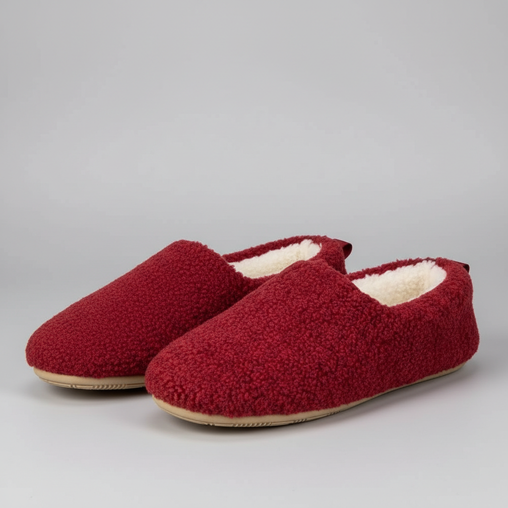 Cushioned Polar Fleece Indoor Loafer Slippers
