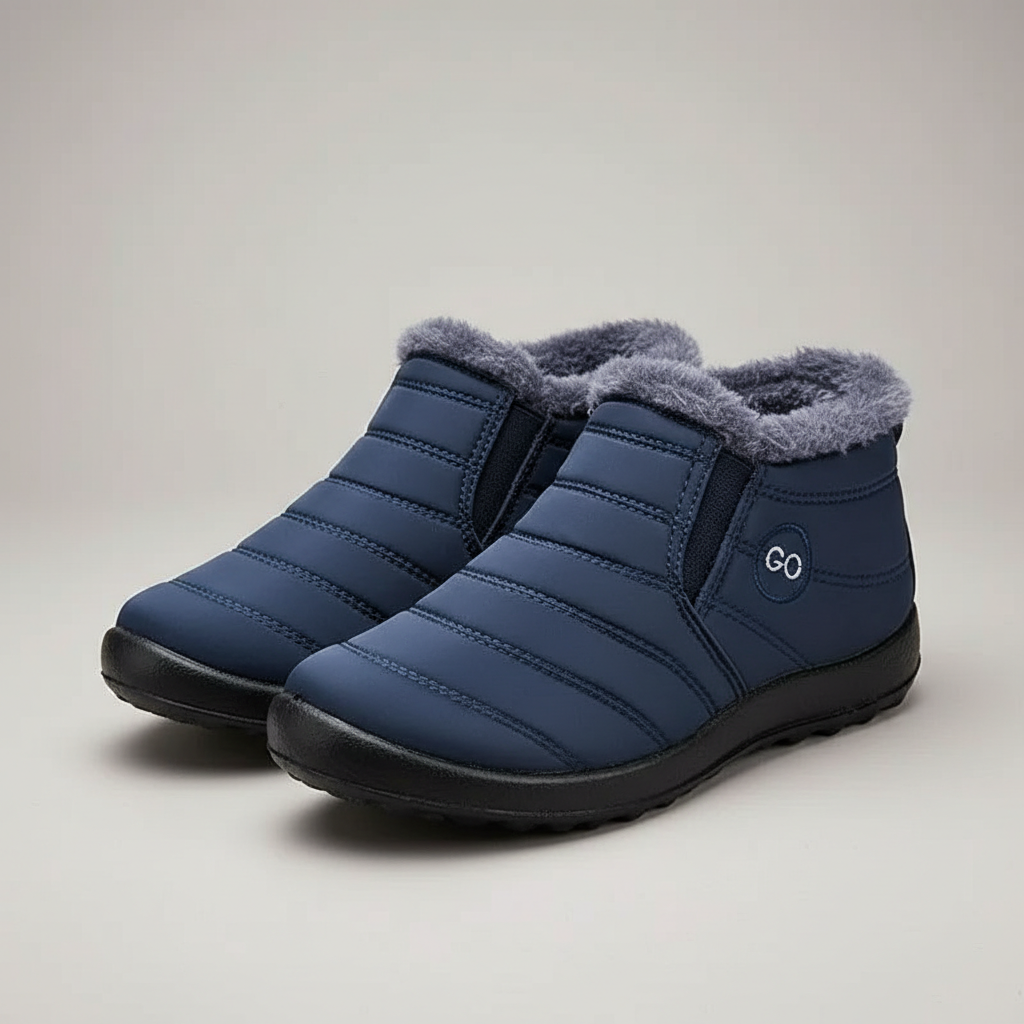Warm Fur Lined Snow Boots For Winter Wear