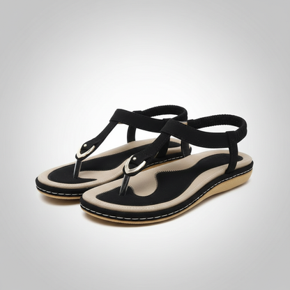 Casual Thong Sandals With Back Strap