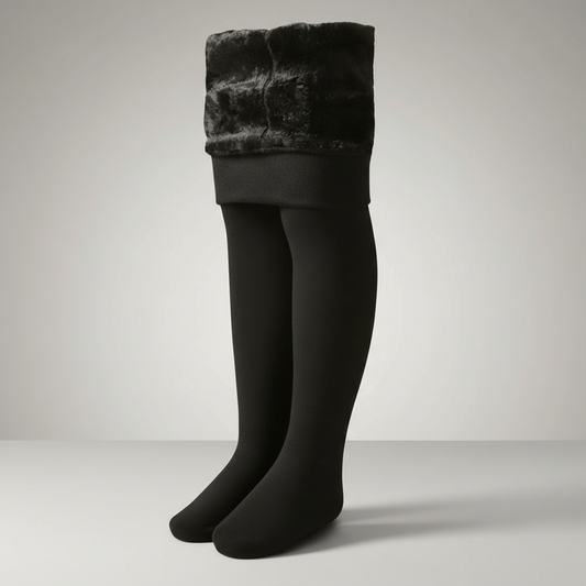 Thick Fleece Lined Tights For Girls