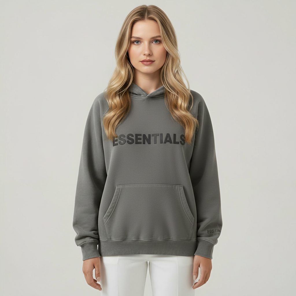 Classic Fit Hoodie With Graphic Design