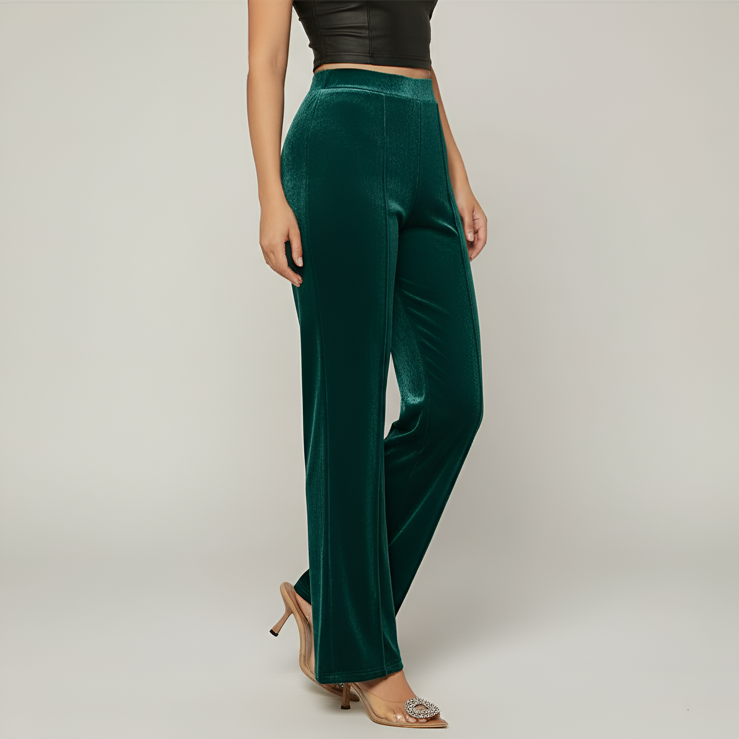 High Rise Statement Flare Pants For Women