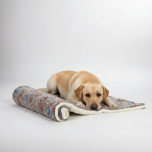 Printed Fleece Pet Cushion Blanket