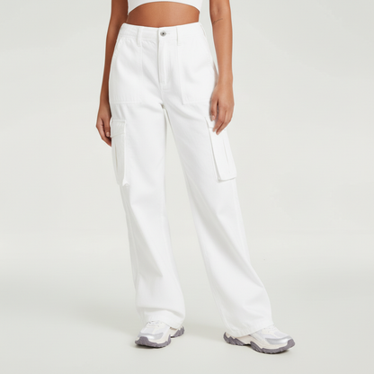 Adjustable Straight Fit Cargo Pants
