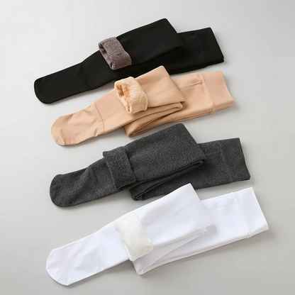 Thick Fleece Lined Tights For Girls